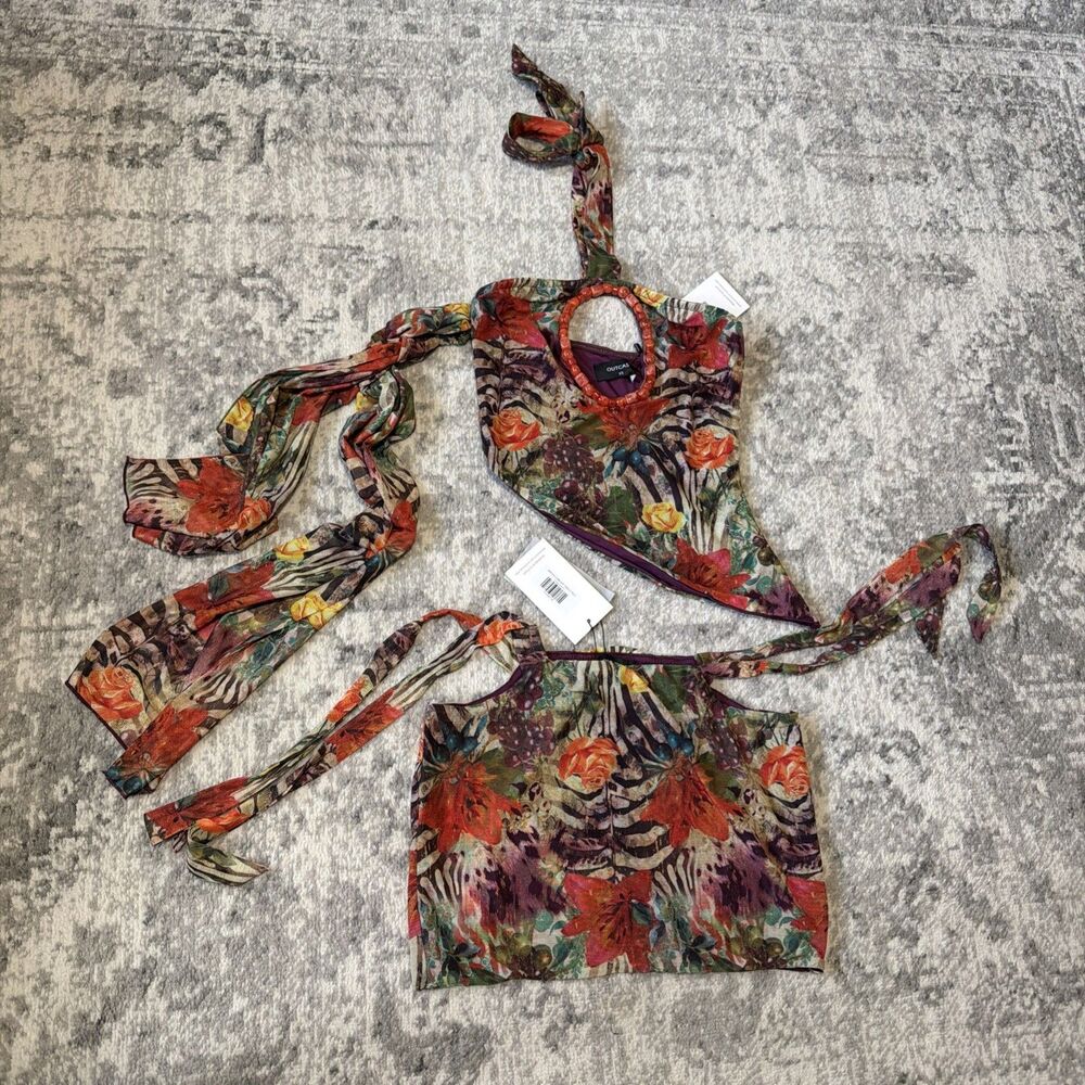 Outcast ANNASTACIA MINI SKIRT VENICE S & ANNASTACIA TOP VENICE XS Sold As Set